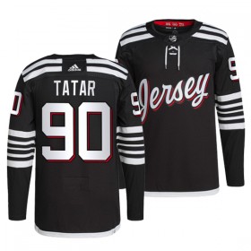 New Jersey Devils Hockeydrakt Tomas Tatar 90 Svart Tredje Adidas Authentic - Herre
